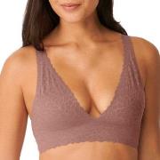 Sloggi BH ZERO Feel Lace 2.0 Bra Top Ljusbrun Small Dam