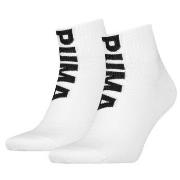 Puma Strumpor 2P Men Logo Quarter Socks Vit Strl 43/46 Herr