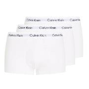 Calvin Klein Kalsonger 3P Cotton Stretch Low Rise Trunks Vit bomull X-...