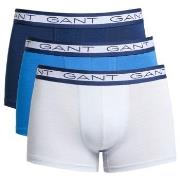 Gant Kalsonger 3P Basic Cotton Trunks Blå/Vit bomull X-Large Herr