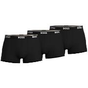 BOSS Kalsonger 3P Cotton Stretch Trunks Svart bomull Large Herr