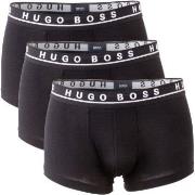 BOSS Kalsonger 3P Cotton Stretch Trunks Svart bomull X-Large Herr