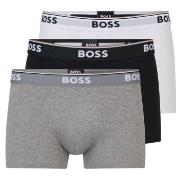 BOSS Kalsonger 6P Cotton Stretch Trunks Vit/Svart bomull Small Herr