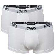 Emporio Armani Kalsonger 2P Stretch Cotton Trunk Vit bomull Large Herr