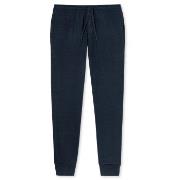 Schiesser Mix and Relax Lounge Pants With Cuffs Mörkblå bomull Large H...