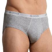 Sloggi Kalsonger 2P For Men Basic Midis Grå bomull X-Large Herr