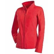 Stedman Active Fleece Jacket For Women Röd polyester Large Dam