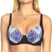 Sunseeker Tribe Attack Underwire Bikini Bra Svart mönstrad D 40 Dam