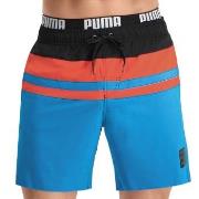 Puma Badbyxor Heritage Stripe Mid Swim Shorts Svart/Blå polyester Smal...