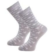 Trofe Bamboo Flower Socks Strumpor 2P Grå Strl 39/42 Dam