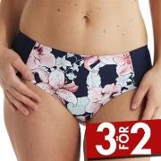 Damella Scarlett Pink Lillies Tai Bikini Brief Blå/Rosa 48 Dam