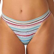 Sloggi Shore Candy Basslet Brazilian Bikini Brief Ljusblå Randig Large...