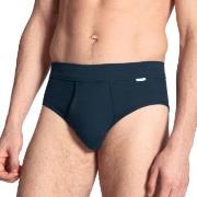 Calida Kalsonger Cotton 1 Herr Midi Gylf 23112 Marin bomull Large Herr