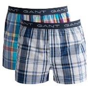Gant Kalsonger 2P Cotton With Fly Boxer Shorts Rutig bomull X-Large He...