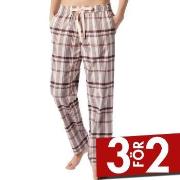 Schiesser Mix and Relax Long Flannel Pants Aprikos bomull 40 Dam