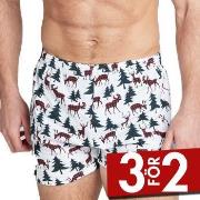 Jockey Kalsonger Woven Boxer Vit bomull Large Herr