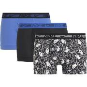 Nike Kalsonger 3P Dri-Fit Ultra Stretch Micro Boxer Svart/Blå polyeste...