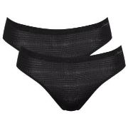 Sloggi Trosor 2P ZERO Motion Ultra High Leg Brief Svart polyester X-La...