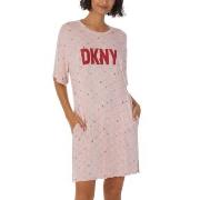 DKNY Less Talk More Sleep Short Sleeve Sleepshirt Rosa viskos Medium D...