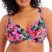 Elomi Savaneta Underwire Plunge Bikini Top Svart blommig H 85 Dam