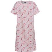 Trofe Butterfly Short Sleeve Dress Rosa Mönstrad bomull Medium Dam