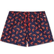 Happy socks Badbyxor Shrimpy Swim Shorts Marin mönstrad polyester Smal...