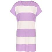 Triumph Nightdress NDK 02 X Vit/Lila bomull 40 Dam