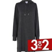 JBS of Denmark Bamboo Hoodie Dress Mörkgrå Medium Dam