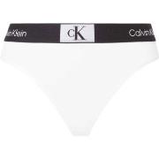 Calvin Klein Trosor CK96 Cotton Thong Vit bomull Large Dam