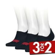 Levis Strumpor 3P Footie High Rise Batwing Logo Socks Marin Strl 35/38...