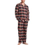 Jockey Cotton Flannel Pyjama Svart bomull Large Herr