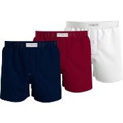 Tommy Hilfiger Kalsonger 3P Woven Boxers Marin/Röd  bomull X-Large Her...