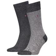 Tommy Hilfiger Strumpor 2P Men Birdeye Sock Antracit Strl 43/46 Herr