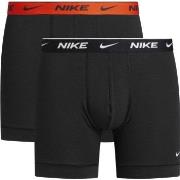 Nike Kalsonger 2P Cotton Stretch Boxer Brief Svart/Orange bomull Mediu...