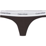 Calvin Klein Trosor Modern Cotton Naturals Thong Brun Medium Dam