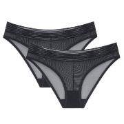 Triumph Trosor 2P Tempting Sheer Highleg Tai Svart polyester X-Small D...