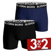 Bjorn Borg Bamboo Cotton Blend Boxer Kalsonger 2P Svart/Blå Large Herr