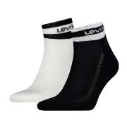 Levis Strumpor 2P Mid Cut Stripe Socks Svart/Vit Strl 35/38