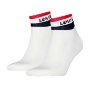 Levis Strumpor 2P Mid Cut Stripe Socks Vit Strl 35/38