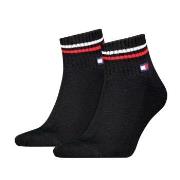 Tommy Men Uni TJ Iconic Quarter Socks Strumpor 2P Svart Strl 43/46 Her...