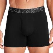 Under Armour 3P Perfect Cotton 6in Boxer Svart Large Herr