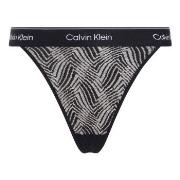 Calvin Klein Trosor Modern Lace Thong Svart polyamid X-Large Dam