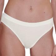 Sloggi Trosor 3P GO Casual High Leg Brief Vit bomull X-Small Dam