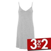 Damella Bamboo Nightdress Without Sleeves Grå Bambu X-Large Dam