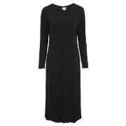 Damella Bamboo Plain Long Sleeve Nightdress Svart Bambu XX-Large Dam