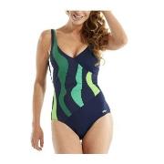 Damella Julia Basic Swimsuit Blå/Grön 50 Dam