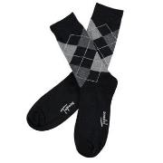 Topeco Strumpor Mens Classic Socks Argyle Svart Strl 41/45 Herr