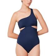Triumph Summer Mix And Match 03 Padded Swimsuit Navy C 36 Dam