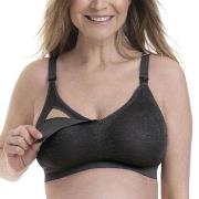 Anita BH Maternity Essential Lace Nursing Bralette Mörkgrå Large Dam