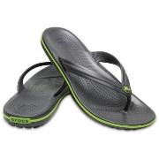 Crocs Crocband Flip Unisex Svart/Grön US M10 (EU 43-44)